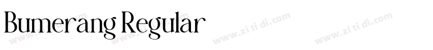 Bumerang Regular字体转换 Bumerang Regular字体转换